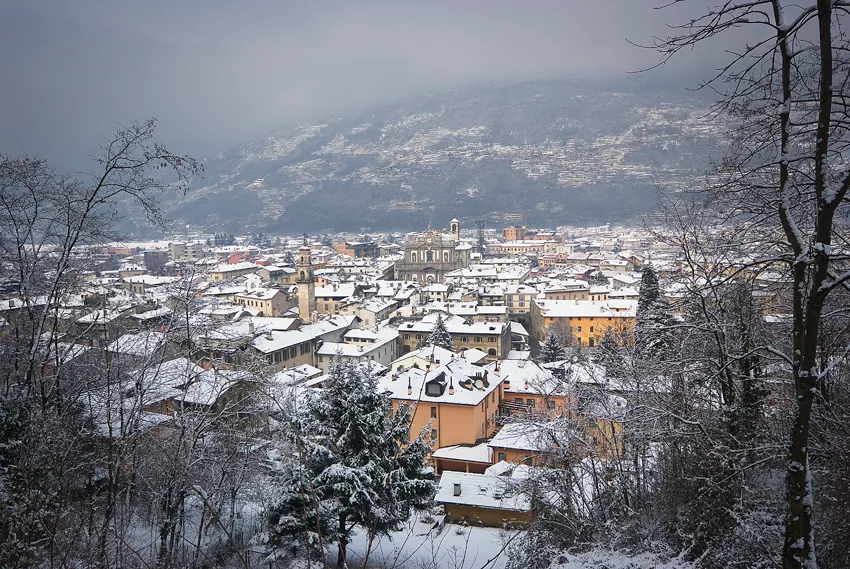 Morbegno vista sul Centro Storico